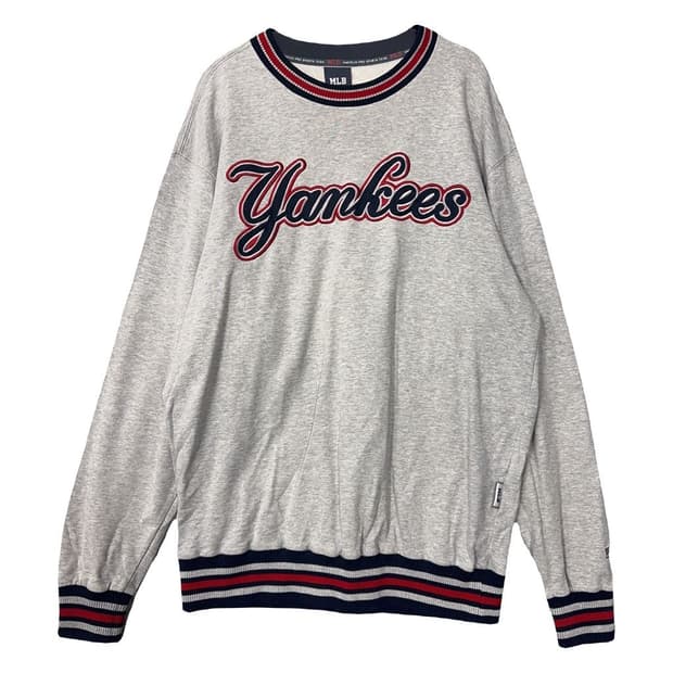 엠엘비 올드스쿨 뉴욕양키즈 라이트 그레이 맨투맨 95