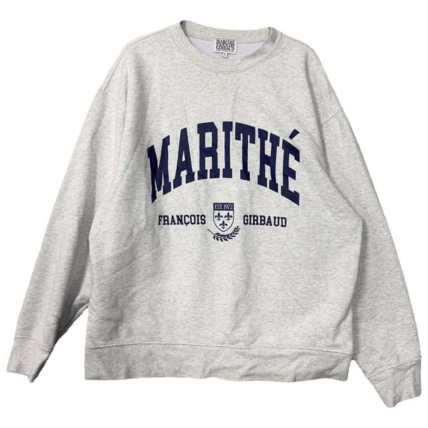 마리떼 프랑소와 저버 프린팅 라이트 그레이 맨투맨 L size