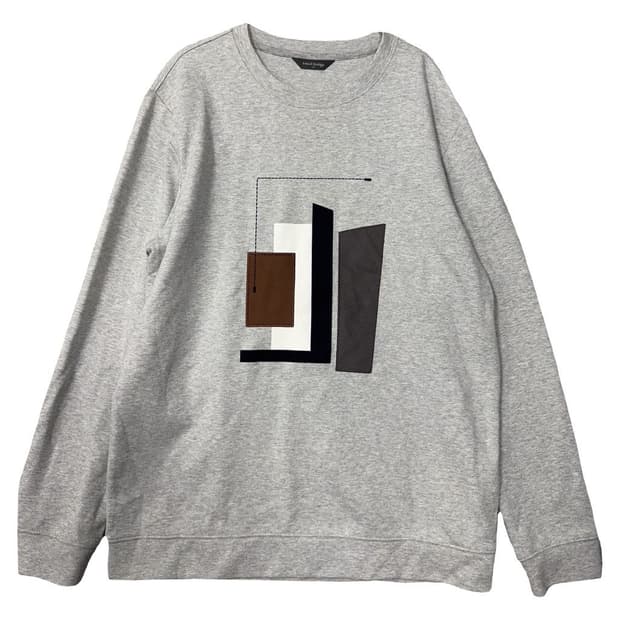 바나나리퍼블릭 프린팅 라이트 그레이 맨투맨 105