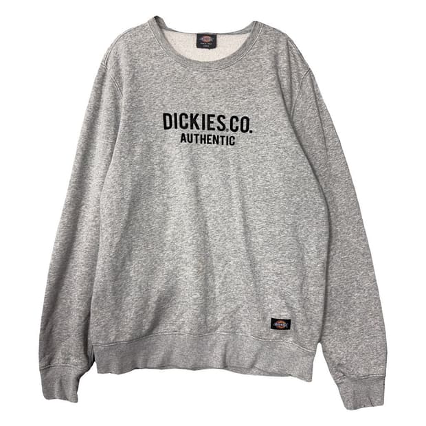 디키즈 프린팅 라이트 그레이 맨투맨 LARGE