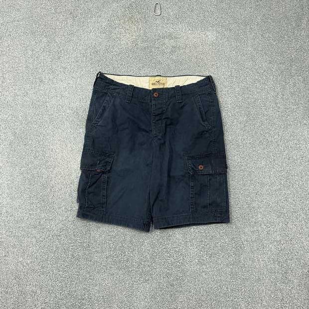 홀리스터 네이비 빈티지 카고 반바지 34