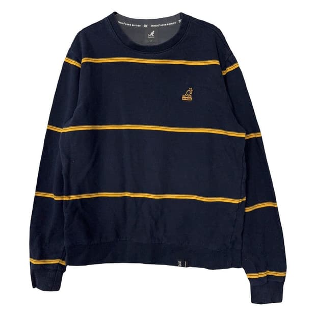 캉골 스트라이프 네이비 맨투맨 M