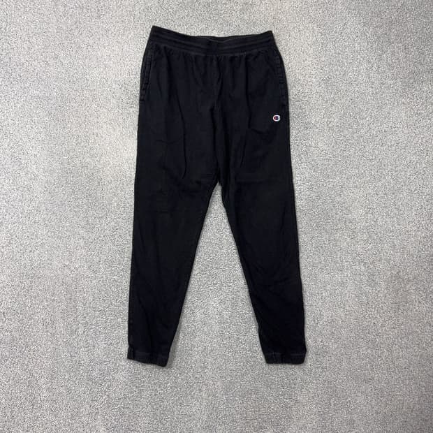 챔피온 블랙 로고 조거팬츠 XL