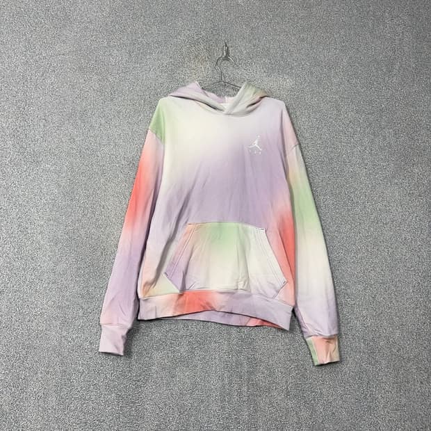 조던 로고 타이다이 빈티지 후드티 M