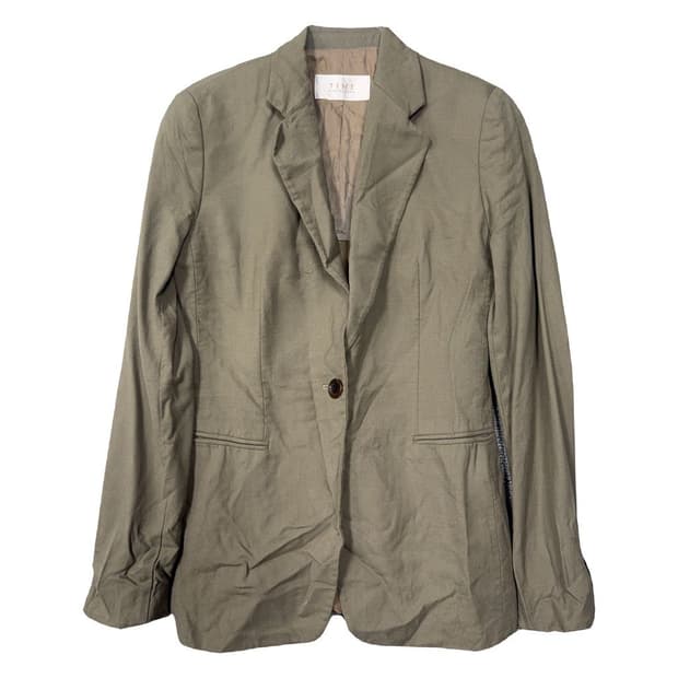 타임 한섬 원버튼 울 블레이저 82-94-160