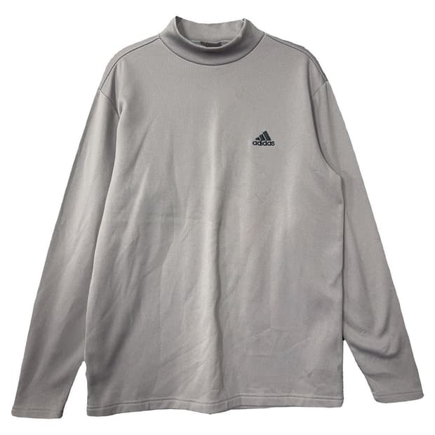 아디다스 라이트 그레이 기능성 폴라 긴팔티 95