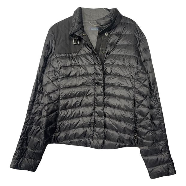 폴로 랄프로렌 블랙 퀄팅 다운 경량 패딩 S