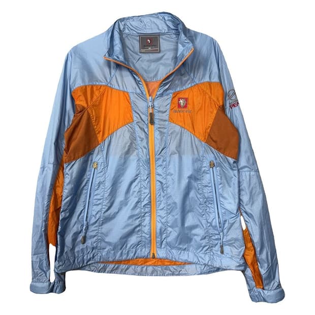 블랙야크 라이트 블루 패턴 여성 기능성 바람막이 90