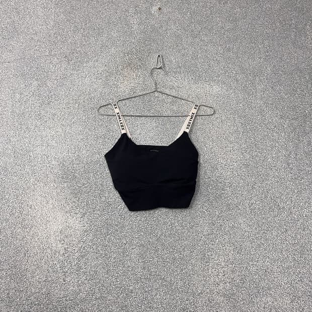 젝시믹스 블랙 로고 기능성 브라탑 나시 M