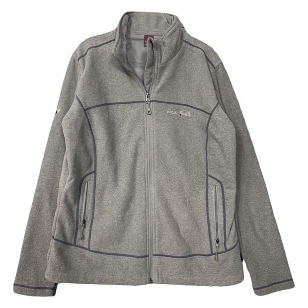 몽벨 라이트 그레이 플리스 후리스 집업 100(L)