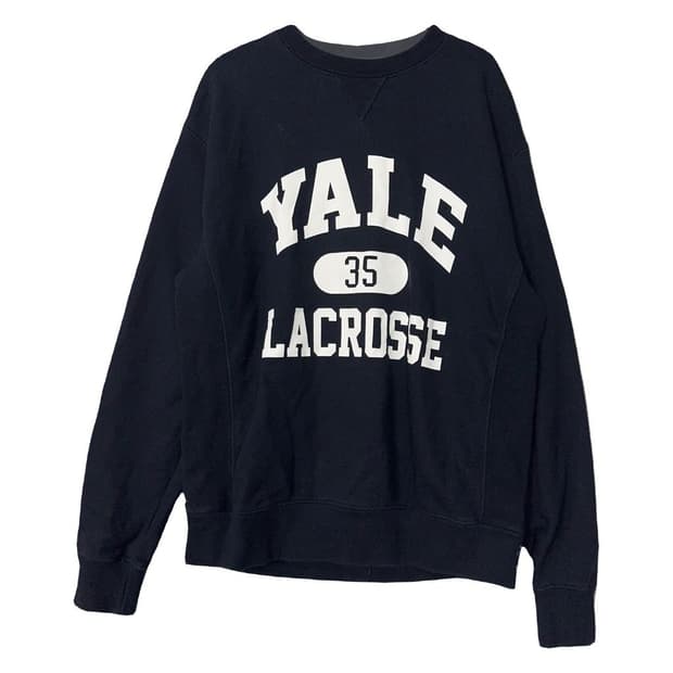 예일 프린팅 네이비 맨투맨 SMALL