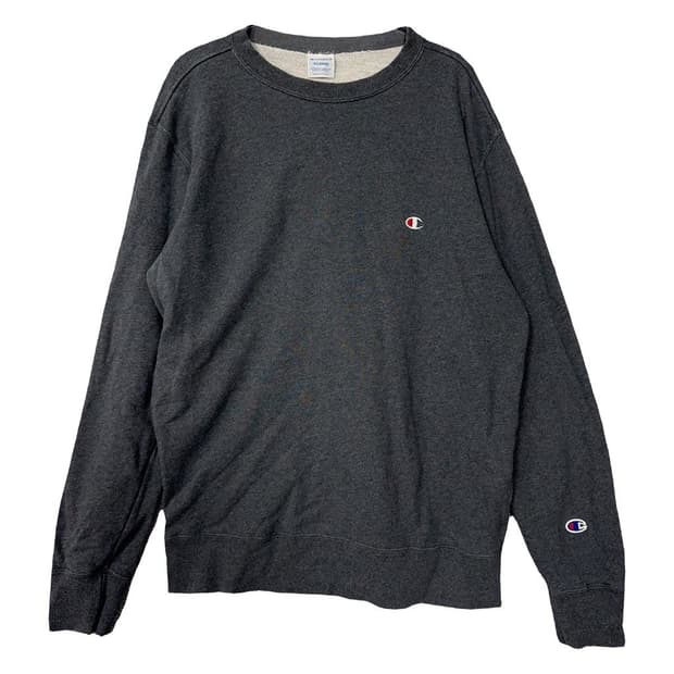 챔피온 그레이 로고 오버핏 맨투맨 XL
