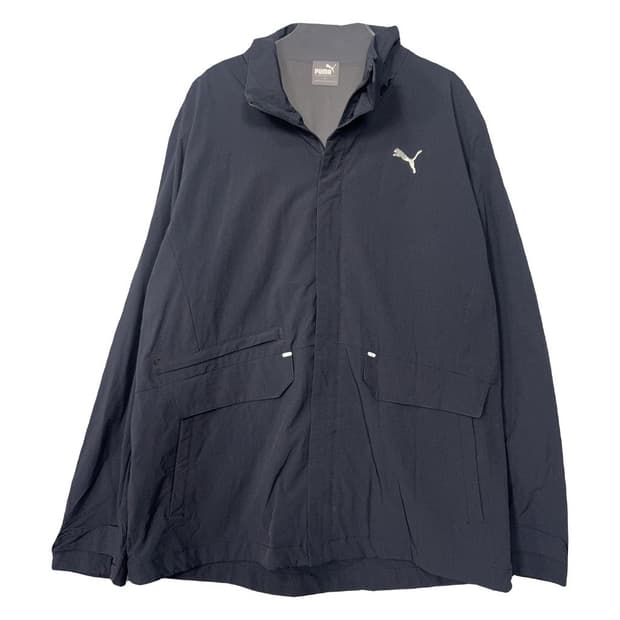 푸마 네이비 로고 기능성 집업 자켓 XL