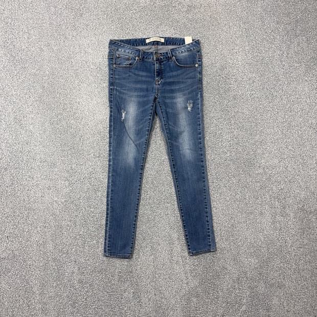 게스 여성 캐주얼 워싱 데님 청바지 28