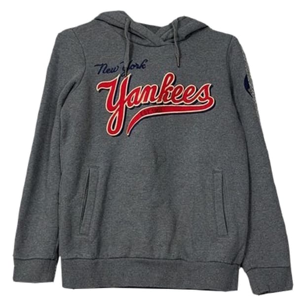 MLB 뉴욕양키즈 프린팅 그레이 후드티 85
