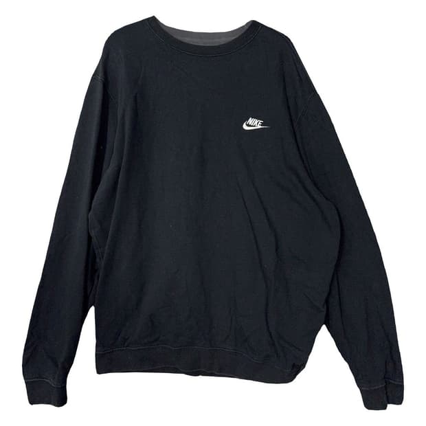 나이키 블랙 로고 맨투맨 XXL