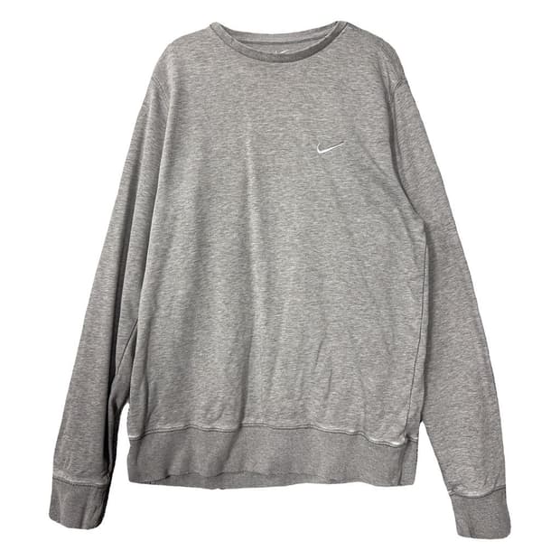 나이키 라이트 그레이 로고 맨투맨 L