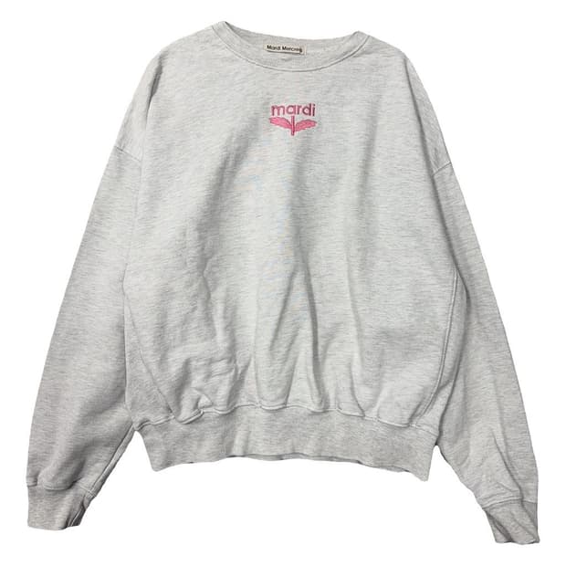 마르디 메르크디 프린팅 라이트 그레이 맨투맨 FREE