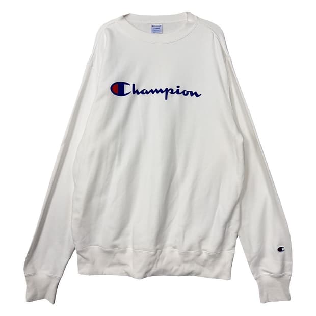 챔피온 프린팅 화이트 맨투맨 X-LARGE