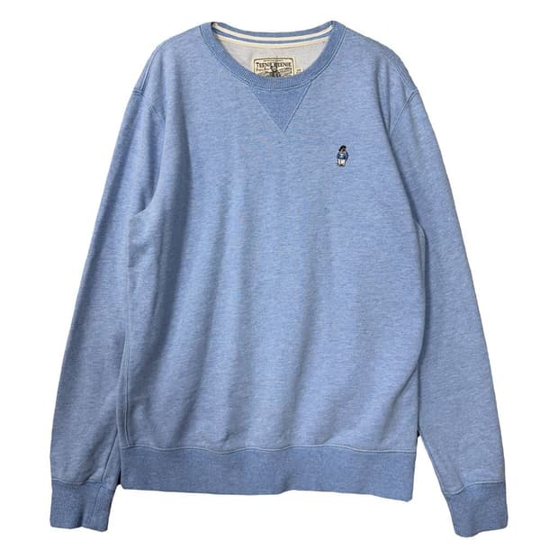 티니위니 라이트 블루 베어 로고 맨투맨 UL