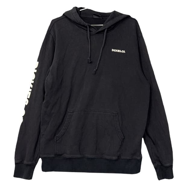 디키즈 블랙 심플 로고 후드티 X-LARGE