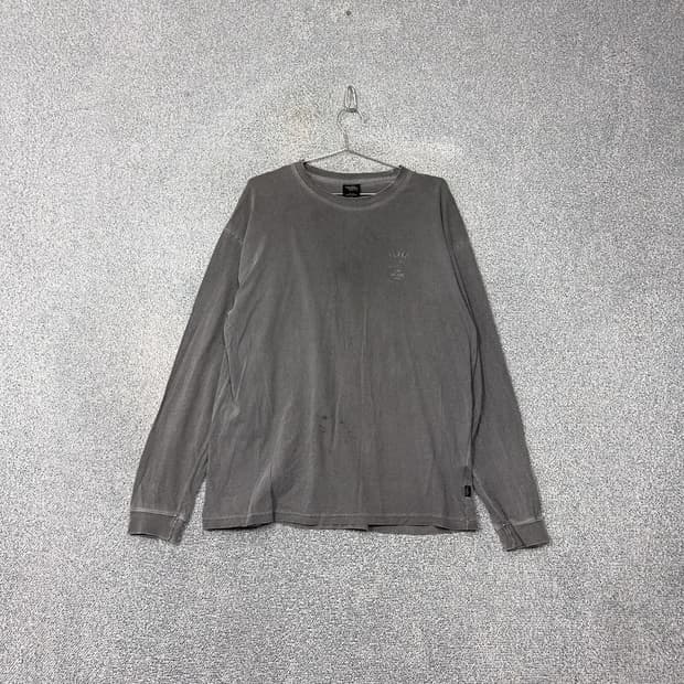 플루크 빈티지 피그먼트 그레이 긴팔 티 XL