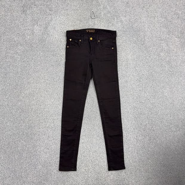 게스 블랙 삼각 로고 스키니진 26