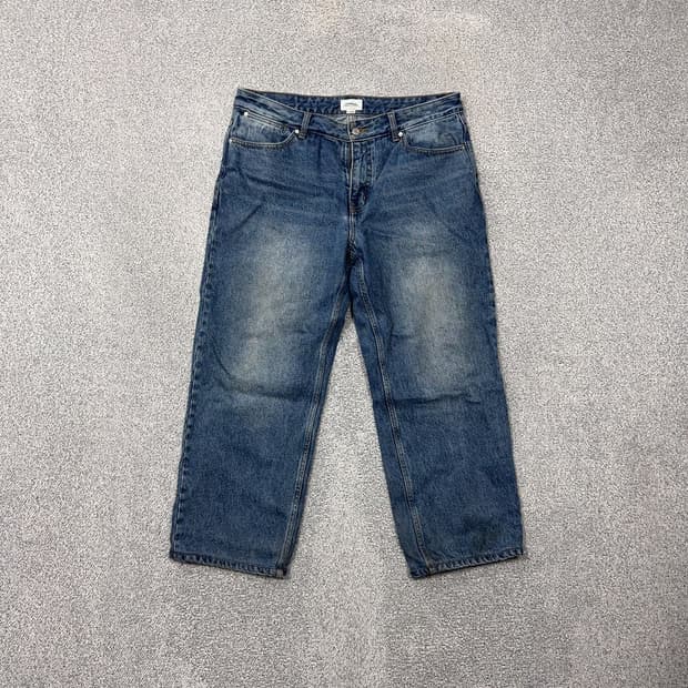커버낫 워싱 빅와이드 데님 팬츠 X-LARGE