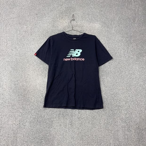 뉴발란스 프린팅 네이비 반팔 티 XL/105