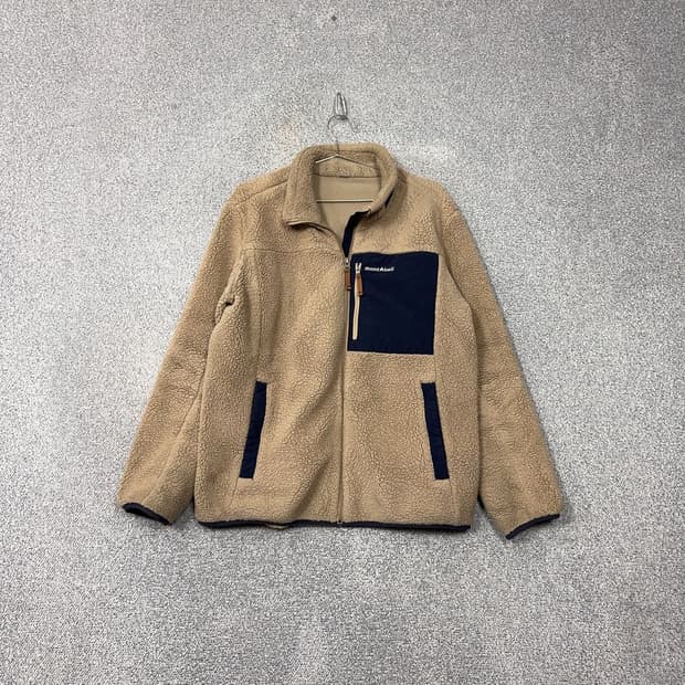 몽벨 베이지 양털 뽀글이 후리스 105(XL)