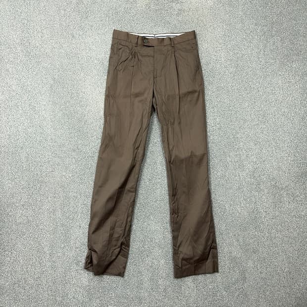 랑방 브라운 남성 면 바지 82