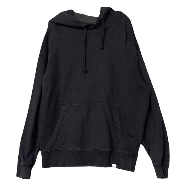 에잇세컨즈 블랙 무지 캐주얼 후드티 M
