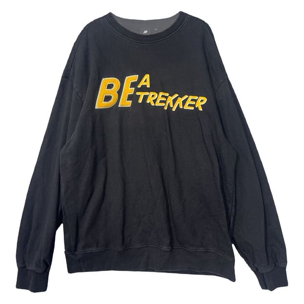 빈폴 프린팅 블랙 맨투맨 105