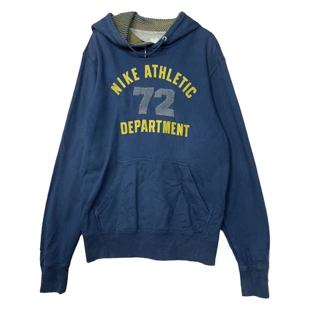 나이키 프린팅 네이비 후드티 M