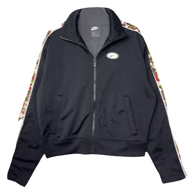 나이키 블랙 빈티지 트랙탑 집업 져지 M