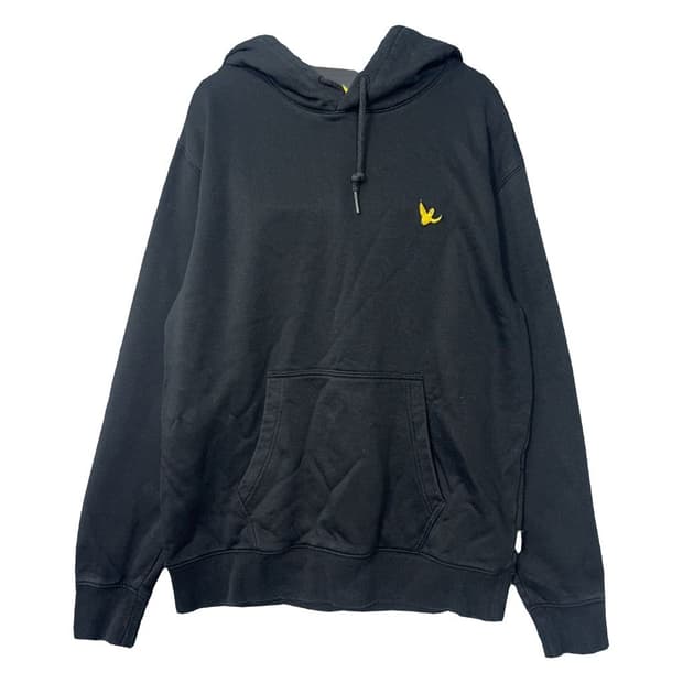 왓잇이즌 블랙 로고 후드티 M