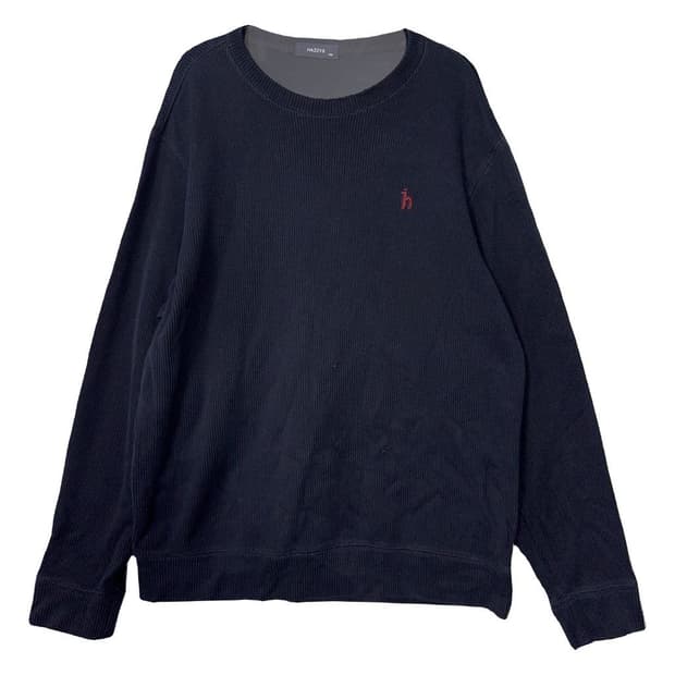 해지스 네이비 오버핏 맨투맨 100