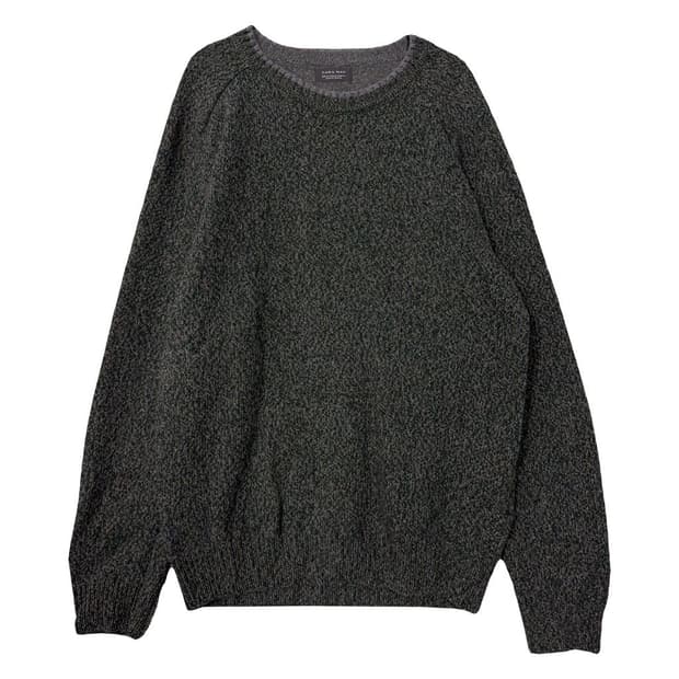 자라 그레이 울 니트 EUR XL/USA XL/MEX 44