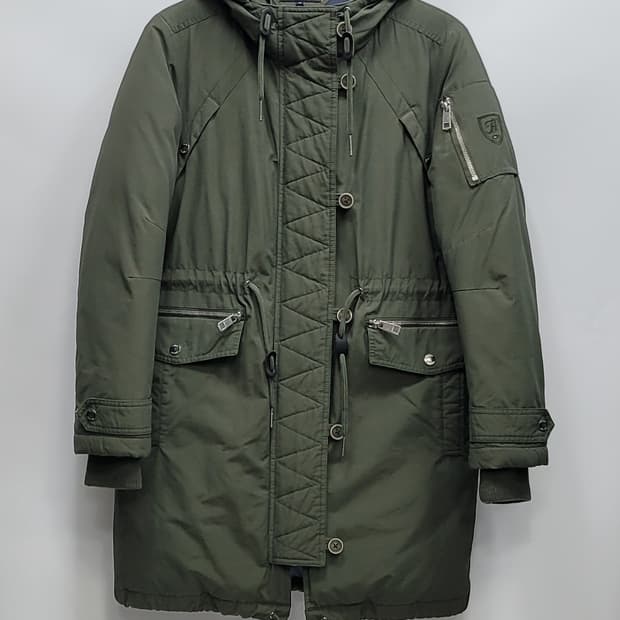 TOMMY HILFIGER 타미힐피거 야상 구스 다운 패딩 / 여 XS 