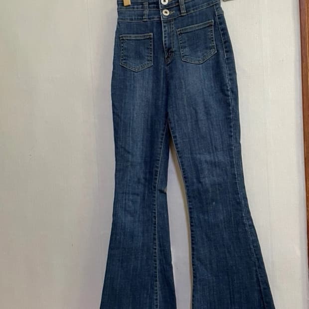 포켓 진청부츠컷(신축성👍🏻)