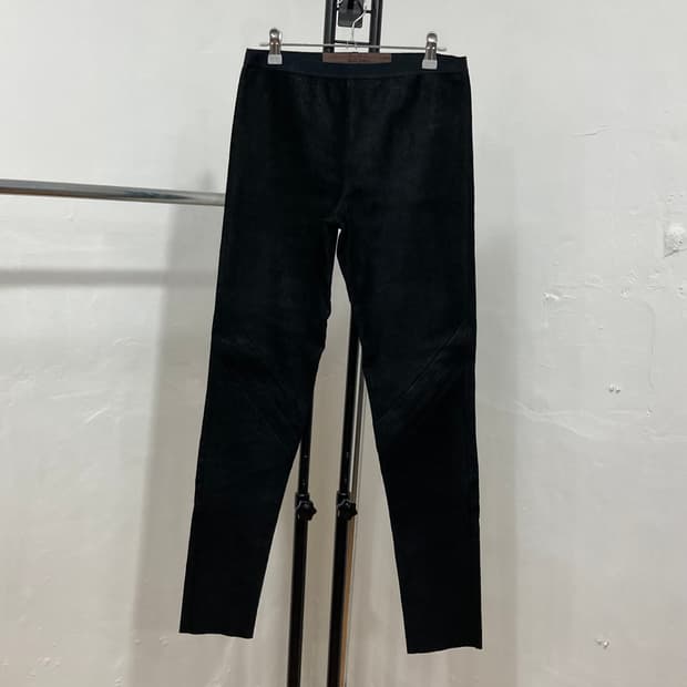 릭오웬스 11 F/W 'TIMO' 바이커 텍스처 슬림 레깅스 팬츠