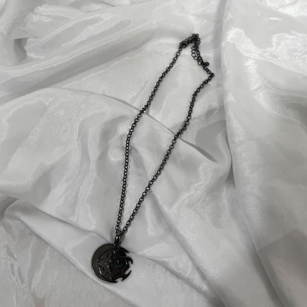 black necklace