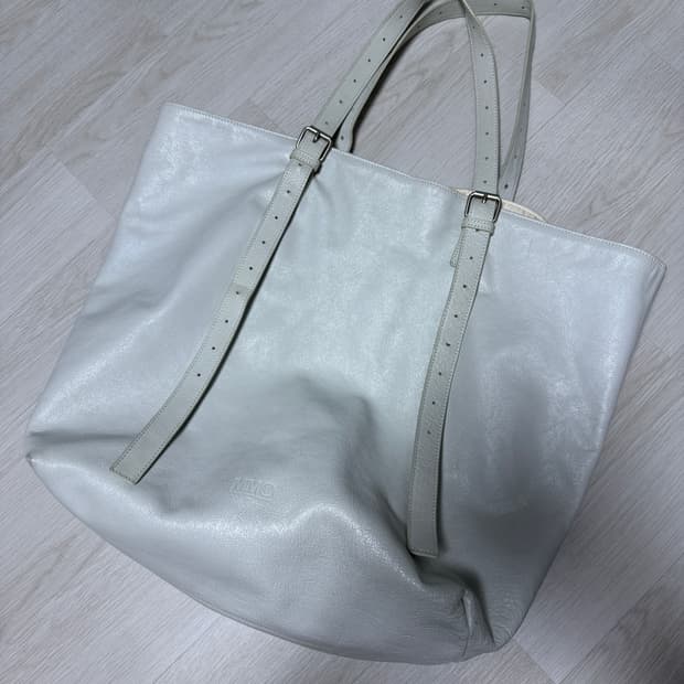 MM6 레더 빅 숄더, 크로스백 아이보리