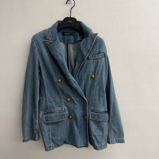랄프로렌 데님 더블 버튼 자켓 (2)