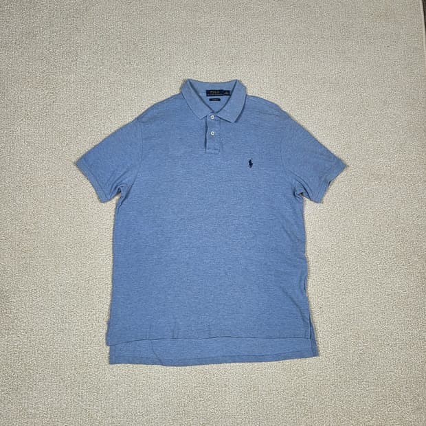 [폴로 랄프로렌] 커스텀 핏 코튼 메쉬 반팔 폴로 셔츠 | S00048