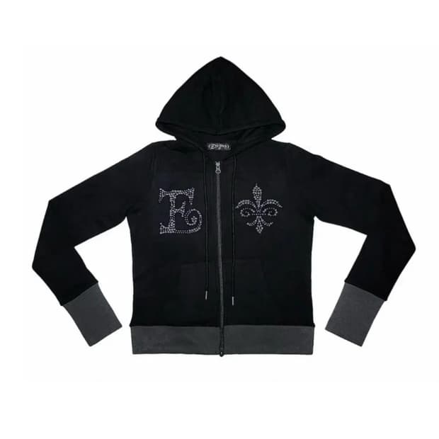 eessay 에세이 클라우드 후드집업 블랙