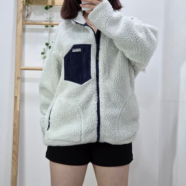[프립]M/후아유 코듀로이 포켓 덤블 플리스 집업