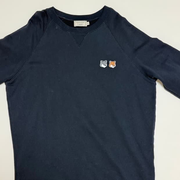 메종키츠네 더블폭스 맨투맨 XL