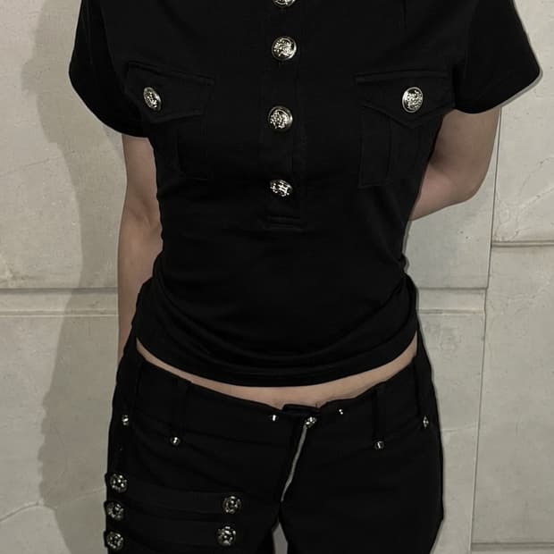 Vintage mute short sleeve