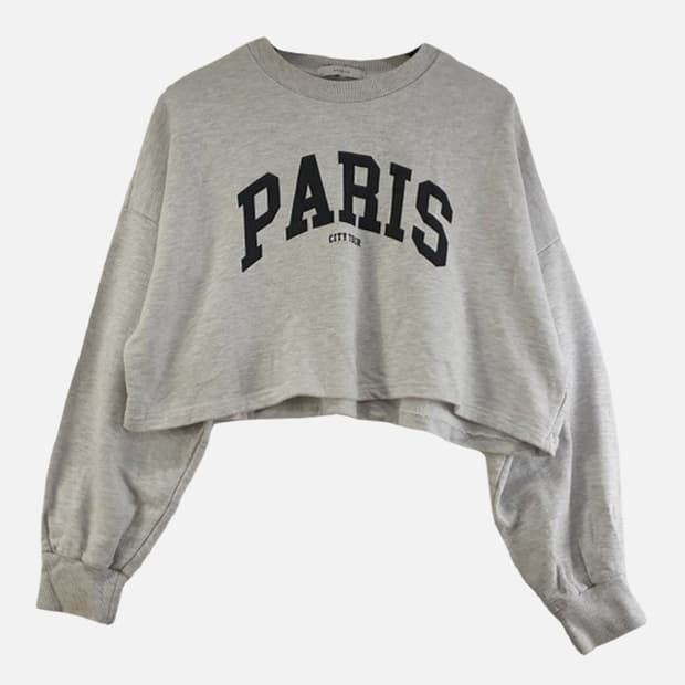 여FREE 크롭 맨투맨 M6302